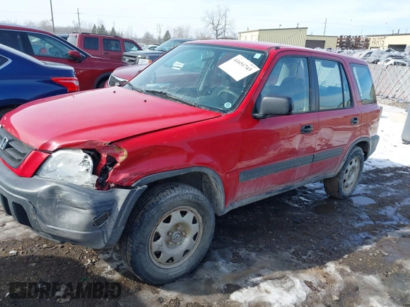 2000 Honda CR-V LX with VIN JHLRD1842YC015881, listed as a IAAI auction lot 41651743 with 97,638 mi miles. Bid and sale history available at carsss.com. Image 6.