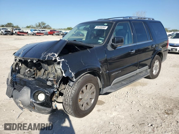 2003 Lincoln Navigator Luxury z VIN 5LMFU28R83LJ14546, wystawiony jako Copart lot #73135344 z przebiegiem Nie podano mil oraz Szkoda całkowita • Salvage title. Historia ofert i sprzedaży dostępna na DreamBid. Obrazek 1.
