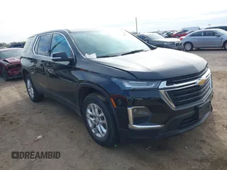 2023 Chevrolet Traverse LS with VIN 1GNERFKW3PJ115655, listed as a IAAI auction lot 41252152 with 30,126 mi miles. Bid and sale history available at carsss.com. Image 1.
