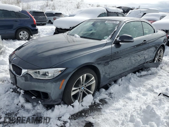 2016 BMW 4 Series 428i xDrive with VIN WBA3T1C57GP822357, listed as a Copart auction lot 45890075 with 51,671 mi miles and Salvage title. Bid and sale history available at DreamBid. Image 1.