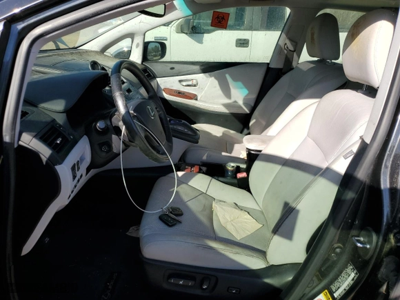 2010 Lexus HS 250h with VIN JTHBB1BA5A2016553, listed as a Copart auction lot 45346365 with 0 mi miles and Salvage Title. Bid and sale history available at carsss.com. Image 7.