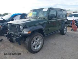 2021 Jeep Wrangler Unlimited Sport S with VIN 1C4HJXDN6MW669228, listed as a IAAI auction lot 42301326 with 64,503 mi miles and . Bid and sale history available at DreamBid. Image 18.