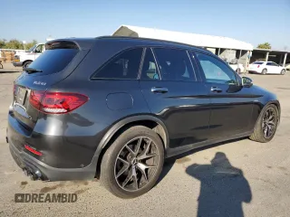 2020 Mercedes-Benz GLC with VIN W1N0G6EB8LF792000, listed as a Copart auction lot 78865224 with 57,663 mi miles and Salvage Title. Bid and sale history available at carsss.com. Image 3.