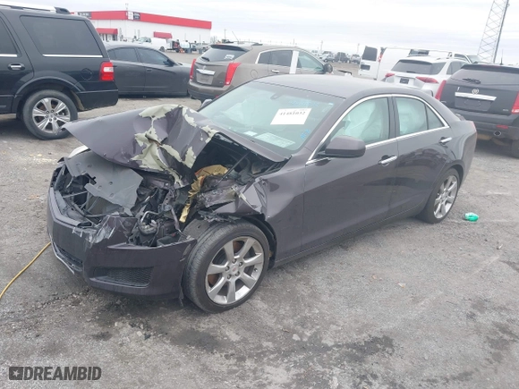 2014 Cadillac ATS Standard RWD with VIN 1G6AA5RX5E0179774, listed as a IAAI auction lot 41481032 with 85,189 mi miles. Bid and sale history available at carsss.com. Image 2.