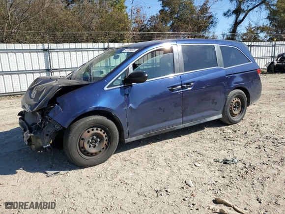 2014 Honda Odyssey LX with VIN 5FNRL5H24EB090456, listed as a Copart auction lot 48709045 with 145,263 mi miles and Clean Title. Bid and sale history available at carsss.com. Image 1.
