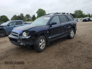 2005 Hyundai Santa Fe GLS z VIN KM8SC13D55U975111, wystawiony jako Copart lot #57801515 z przebiegiem 126 220 mil mil oraz Szkoda całkowita • Salvage title. Historia ofert i sprzedaży dostępna na DreamBid. Obrazek 1.