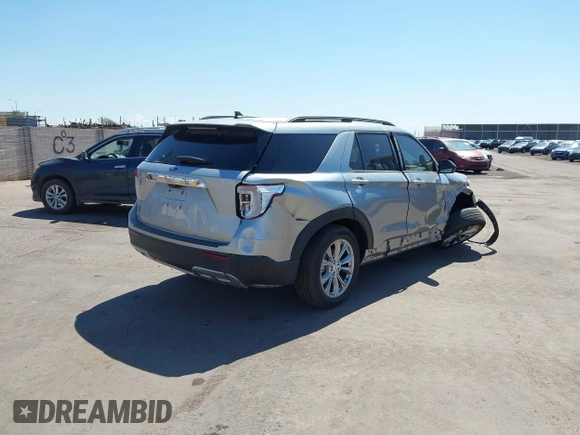 2024 Ford Explorer XLT z VIN 1FMSK7DH8RGA81728, wystawiony jako IAAI lot #41671142 z przebiegiem 1 220 mil mil oraz . Historia ofert i sprzedaży dostępna na DreamBid. Obrazek 4.