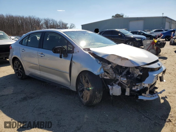 2023 Toyota Corolla Hybrid LE with VIN JTDBDMHE4P3004324, listed as a Copart auction lot 46829305 with 32,944 mi miles and Salvage Title. Bid and sale history available at carsss.com. Image 4.