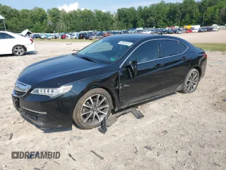 2015 Acura TLX Technology with VIN 19UUB2F51FA025651, listed as a Copart auction lot 62924815 with 112,958 mi miles and Salvage title. Bid and sale history available at DreamBid. Image 1.