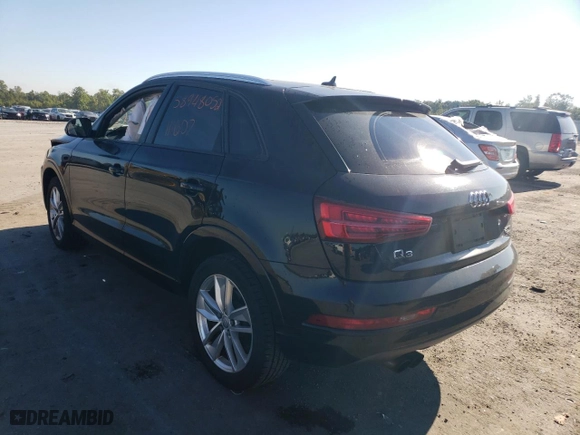 2017 Audi Q3 Premium with VIN WA1ECCFS5HR013089, listed as a Copart auction lot 58948052 with 111,607 mi miles. Bid and sale history available at carsss.com. Image 3.