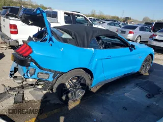 2023 Ford Mustang GT Premium with VIN 1FATP8FF3P5102205, listed as a Copart auction lot 76253414 with 15,474 mi miles and Salvage title. Bid and sale history available at DreamBid. Image 3.