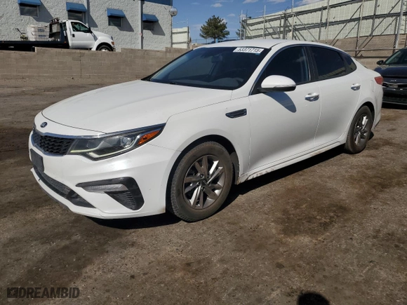 2019 Kia Optima S with VIN 5XXGT4L31KG293945, listed as a Copart auction lot 53371715 with 137,318 mi miles and Salvage Title. Bid and sale history available at carsss.com. Image 1.