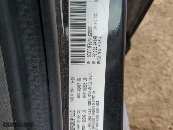 2010 Chrysler Sebring Touring with VIN 1C3CC4FB0AN162885, listed as a Copart auction lot 76504854 with 149,854 mi miles and Clean Title. Bid and sale history available at carsss.com. Image 12.