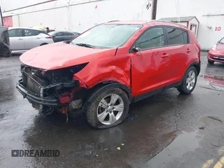 2012 Kia Sportage LX with VIN KNDPB3A26C7342252, listed as a IAAI auction lot 41558546 with 1 mi miles. Bid and sale history available at carsss.com. Image 2.