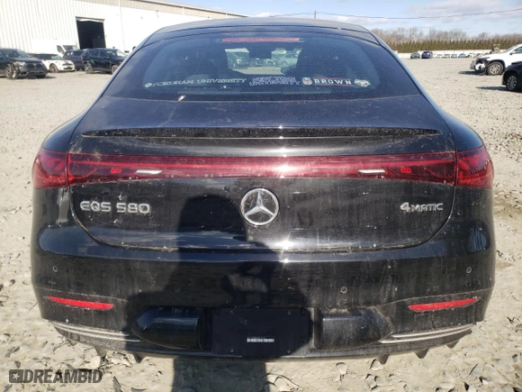 2022 Mercedes-Benz EQS with VIN W1KCG4EB6NA017564, listed as a Copart auction lot 88062965 with NaN miles and Salvage Title. Bid and sale history available at carsss.com. Image 6.