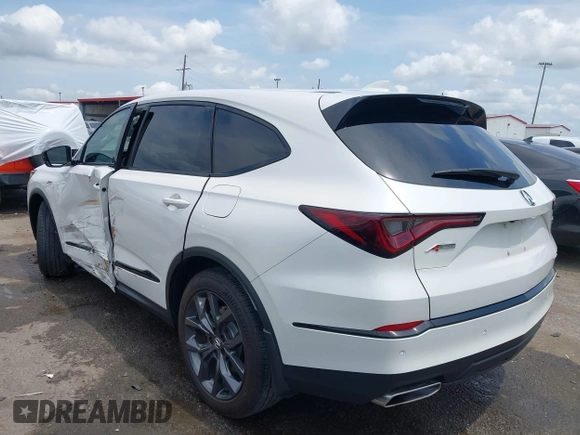 2024 Acura MDX w/A-Spec Package z VIN 5J8YE1H06RL011032, wystawiony jako IAAI lot #42308596 z przebiegiem 9 201 mil mil oraz . Historia ofert i sprzedaży dostępna na DreamBid. Obrazek 3.