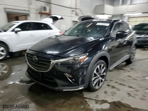2019 Mazda CX-3 Grand Touring with VIN JM1DKFD72K0409934, listed as a Copart auction lot 45758925 with 87,482 mi miles and Clean Title. Bid and sale history available at carsss.com. Image 14.