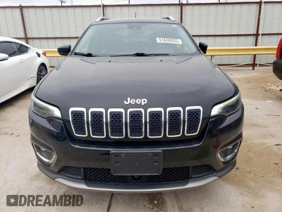 2019 Jeep Cherokee Limited with VIN 1C4PJMDN2KD124128, listed as a Copart auction lot 51630035 with 44,693 mi miles and Salvage Title. Bid and sale history available at carsss.com. Image 5.