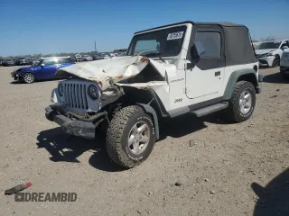 1997 Jeep Wrangler SE with VIN 1J4FY29PXVP411817, listed as a Copart auction lot 48755615 with 125,284 mi miles and Salvage Title. Bid and sale history available at DreamBid. Image 1.