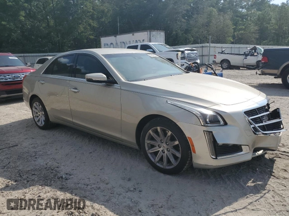2014 Cadillac CTS Luxury RWD with VIN 1G6AR5S31E0124965, listed as a Copart auction lot 57506875 with 78,668 mi miles and Salvage title. Bid and sale history available at DreamBid. Image 4.