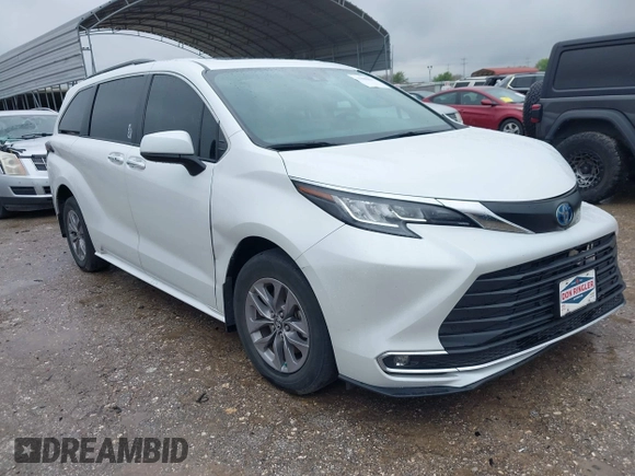 2023 Toyota Sienna XLE с VIN 5TDYRKEC9PS155998, выставлен на аукционе IAAI как лот 41888627 с пробегом 58 167 миль миль и . История ставок и продаж доступна на DreamBid. Изображение 1.