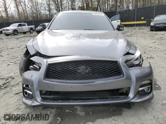 2014 Infiniti Q50 Premium with VIN JN1BV7AP2EM674992, listed as a Copart auction lot 52479915 with 220,813 mi miles and Salvage Title. Bid and sale history available at carsss.com. Image 5.