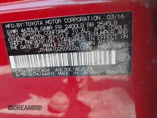 2016 Lexus IS 200t z VIN JTHBA1D25G5026127, wystawiony jako IAAI lot #40008904 z przebiegiem Nie podano mil oraz . Historia ofert i sprzedaży dostępna na DreamBid. Obrazek 9.