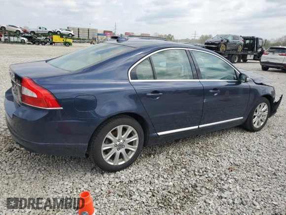 2010 Volvo S80 I6 with VIN YV1982AS7A1132738, listed as a Copart auction lot 54868245 with 116,081 mi miles and Salvage Title. Bid and sale history available at carsss.com. Image 3.