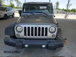 2017 Jeep Wrangler Unlimited Rubicon with VIN 1C4BJWFG4HL677477, listed as a Copart auction lot 57758175 with 89,584 mi miles and Salvage title. Bid and sale history available at DreamBid. Image 5.