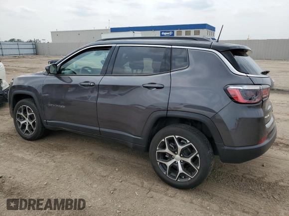 2024 Jeep Compass Limited с VIN 3C4NJDCN4RT151330, выставлен на аукционе Copart как лот 60017145 с пробегом 19 168 миль миль и Списание • Salvage title. История ставок и продаж доступна на DreamBid. Изображение 2.