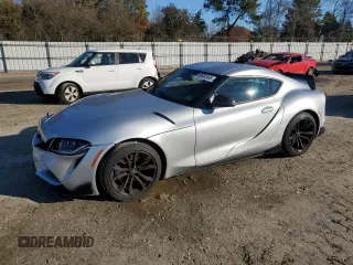2022 Toyota Supra 2.0 with VIN WZ1DB2C08NW050265, listed as a Copart auction lot 88882465 with 14,576 mi miles and Salvage title. Bid and sale history available at DreamBid. Image 1.
