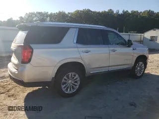2021 GMC Yukon SLT with VIN 1GKS1BKDXMR435793, listed as a Copart auction lot 76443834 with 71,027 mi miles and Salvage Title. Bid and sale history available at carsss.com. Image 3.