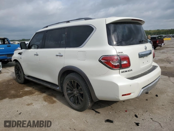 2018 Nissan Armada Platinum с VIN JN8AY2NE2J9730460, выставлен на аукционе Copart как лот 54322235 с пробегом 106 828 миль миль и Списание • Salvage title. История ставок и продаж доступна на DreamBid. Изображение 2.