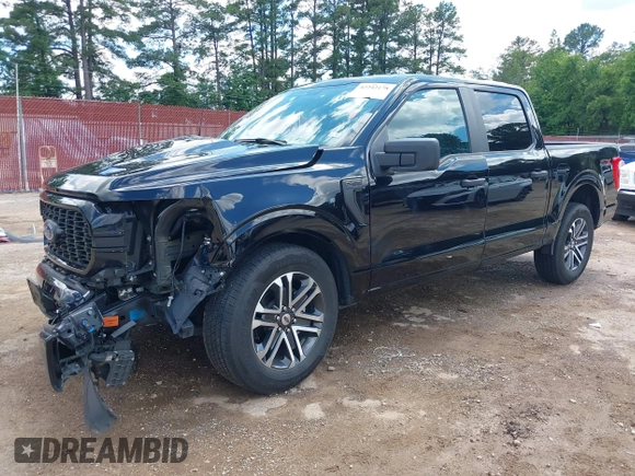 2023 Ford F-150 XL with VIN 1FTEW1CP3PKE31756, listed as a IAAI auction lot 42242178 with 15,370 mi miles and . Bid and sale history available at DreamBid. Image 2.