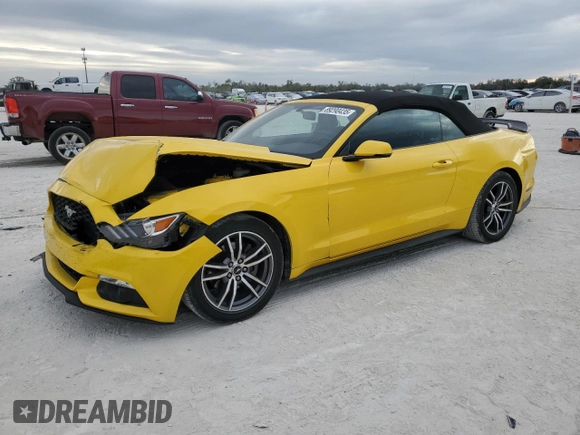 2016 Ford Mustang EcoBoost Premium z VIN 1FATP8UH0G5281775, wystawiony jako Copart lot #89290435 z przebiegiem 86 042 mil mil oraz Szkoda całkowita • Salvage title. Historia ofert i sprzedaży dostępna na DreamBid. Obrazek 1.