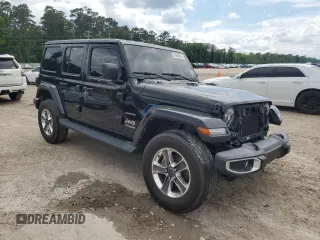 2022 Jeep Wrangler Unlimited Sahara с VIN 1C4HJXEN8NW249650, выставлен на аукционе Copart как лот 56665035 с пробегом 48 367 миль миль и Списание • Salvage title. История ставок и продаж доступна на DreamBid. Изображение 4.