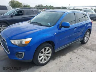2015 Mitsubishi Outlander Sport ES with VIN 4A4AP3AU0FE018022, listed as a IAAI auction lot 41957390 with 110,725 mi miles. Bid and sale history available at carsss.com. Image 2.