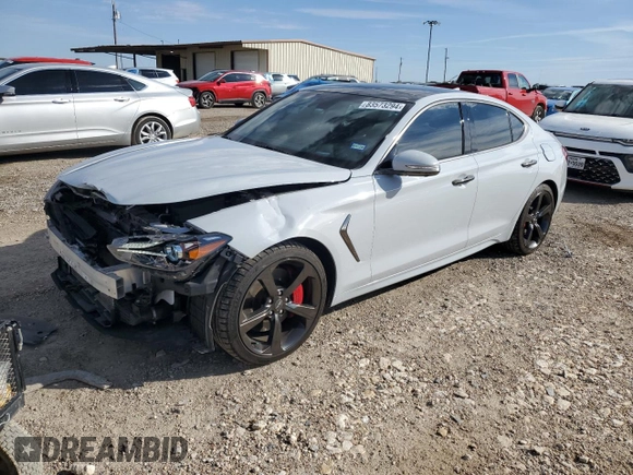 2020 Genesis G70 3.3T с VIN KMTG34LE3LU064052, выставлен на аукционе Copart как лот 83573294 с пробегом 56 514 миль миль и Списание • Salvage title. История ставок и продаж доступна на DreamBid. Изображение 1.