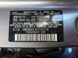 2015 Hyundai Genesis 3.8L with VIN KMHGN4JE4FU100178, listed as a Copart auction lot 75723694 with 112,114 mi miles and Salvage Title. Bid and sale history available at carsss.com. Image 14.