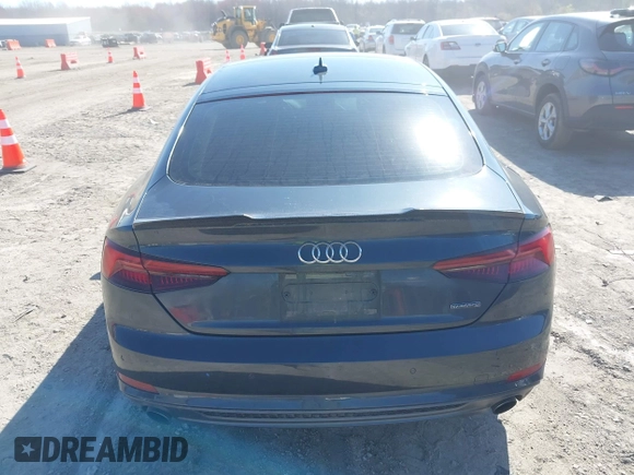 2018 Audi A5 Sportback Premium Plus with VIN WAUENCF53JA132769, listed as a IAAI auction lot 42037673 with 128,040 mi miles. Bid and sale history available at carsss.com. Image 16.
