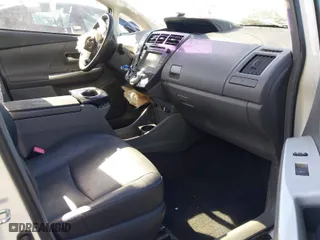 2012 Toyota Prius v Two with VIN JTDZN3EU1C3075492, listed as a IAAI auction lot 41129199 with 1 mi miles. Bid and sale history available at carsss.com. Image 5.