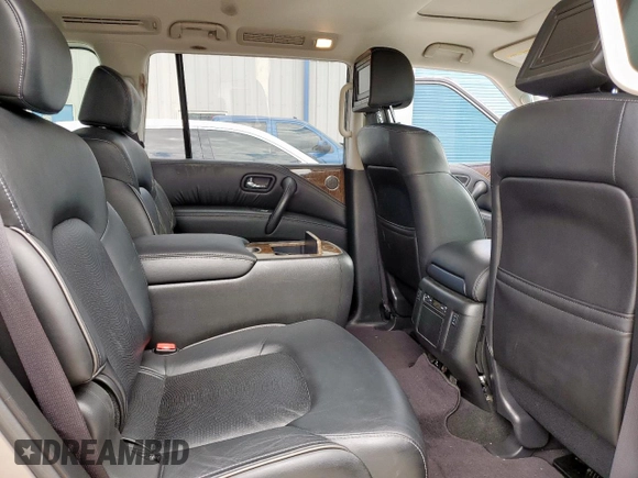 2017 Infiniti QX80 with VIN JN8AZ2NF9H9641338, listed as a Copart auction lot 56565675 with 164,024 mi miles and Salvage title. Bid and sale history available at DreamBid. Image 11.