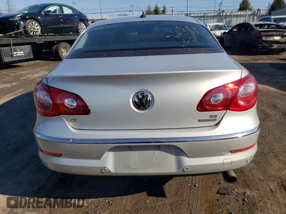 2010 Volkswagen CC with VIN WVWGU9AN9AE553770, listed as a Copart auction lot 45360625 with Not Provided miles and Salvage Title. Bid and sale history available at DreamBid. Image 6.