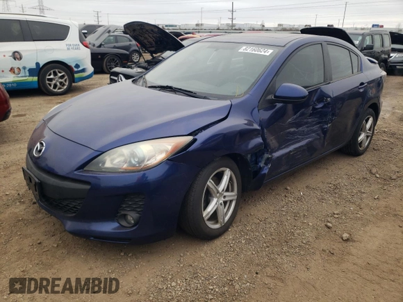 2013 Mazda 3 i Grand Touring with VIN JM1BL1W72D1752552, listed as a Copart auction lot 82160624 with 118,206 mi miles and Salvage Title. Bid and sale history available at carsss.com. Image 1.