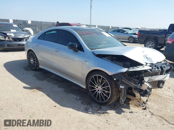 2021 Mercedes-Benz CLA 35 AMG with VIN W1K5J5BB3MN211075, listed as a IAAI auction lot 41789306 with 76,885 mi miles and . Bid and sale history available at DreamBid. Image 1.