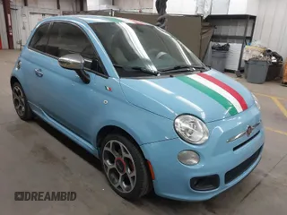 2016 FIAT 500 Sport z VIN 3C3CFFBR7GT217394, wystawiony jako IAAI lot #41892554 z przebiegiem 128 486 mil mil oraz . Historia ofert i sprzedaży dostępna na DreamBid. Obrazek 1.