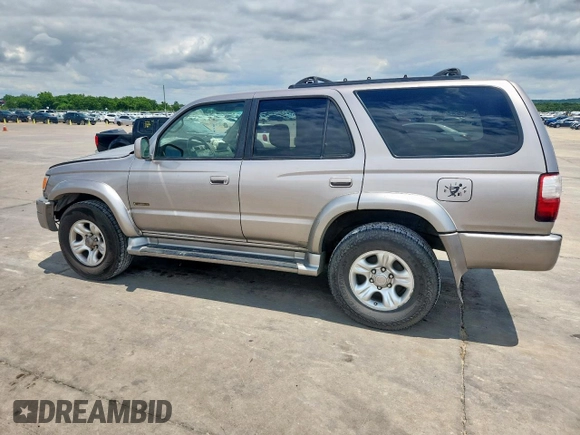 2002 Toyota 4Runner SR5 z VIN JT3GN86R120257440, wystawiony jako Copart lot #58552395 z przebiegiem 264 663 mil mil oraz Szkoda całkowita • Salvage title. Historia ofert i sprzedaży dostępna na DreamBid. Obrazek 2.
