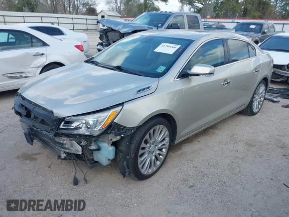 2014 Buick LaCrosse Premium II with VIN 1G4GF5G32EF129559, listed as a IAAI auction lot 41780260 with 120,487 mi miles and . Bid and sale history available at DreamBid. Image 2.