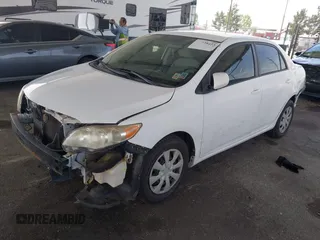 2011 Toyota Corolla L with VIN JTDBU4EE9B9131113, listed as a IAAI auction lot 42028423 with 191,157 mi miles. Bid and sale history available at carsss.com. Image 2.