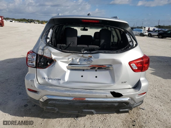 2017 Nissan Pathfinder SL with VIN 5N1DR2MN2HC652634, listed as a Copart auction lot 45129865 with 91,521 mi miles and Salvage Title. Bid and sale history available at carsss.com. Image 6.